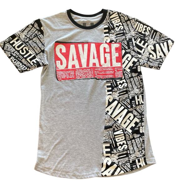 OG Hustle Graphic T-Shirt Men’s M Multicolor Short Sleeve Raised Letters - Picture 2 of 5